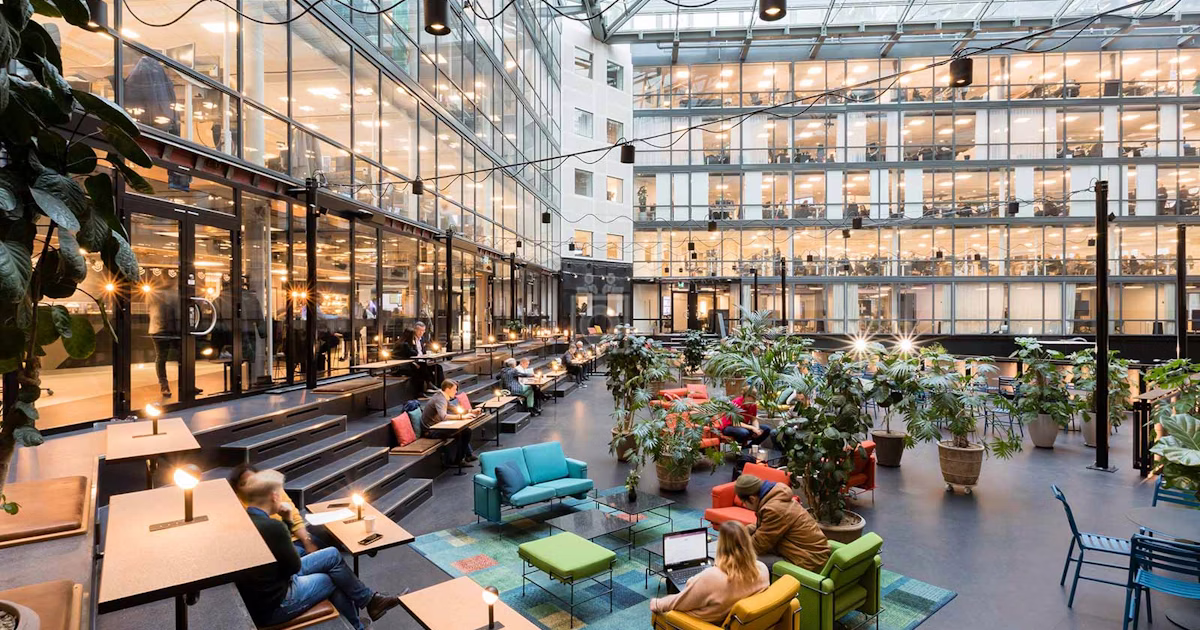Modern office space in Sweden representing Triple Innovations expansion into the Nordic market
